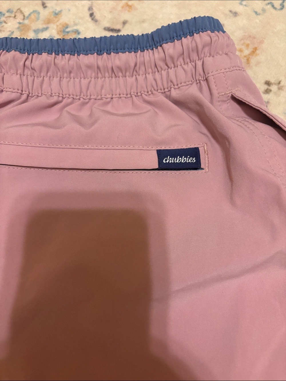 Chubbies Men's Classic 7" Swim Trunks. Size Small. Dusty Rose color. - Picture 5 of 6